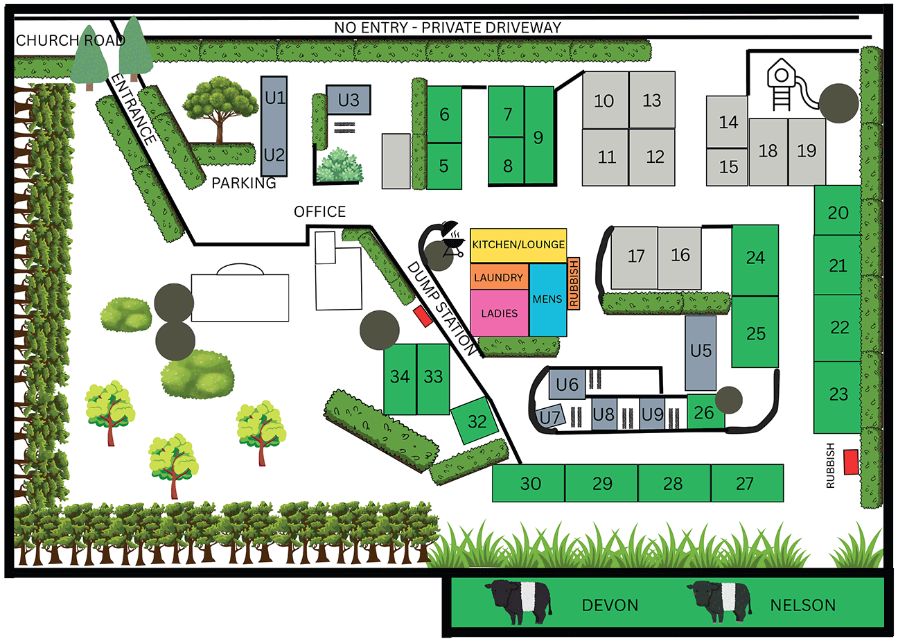 matakohe holiday park map
