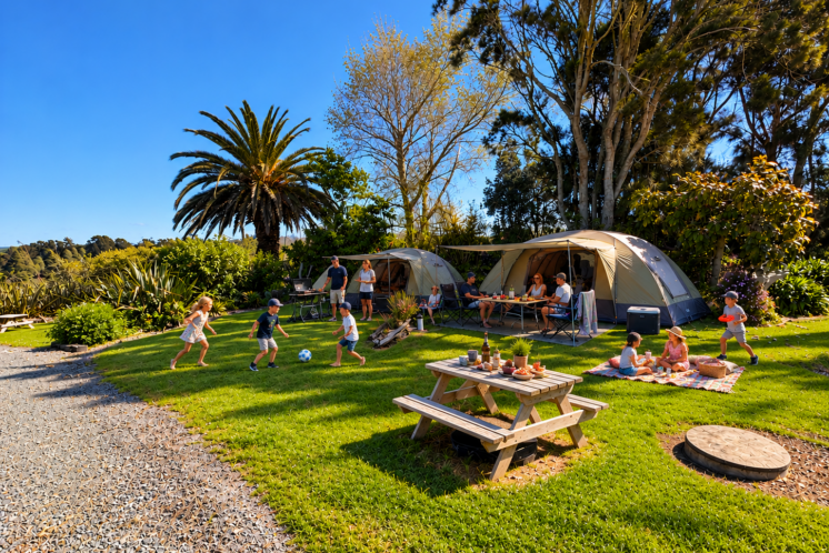 Tent Sites at Matakohe Holiday Park