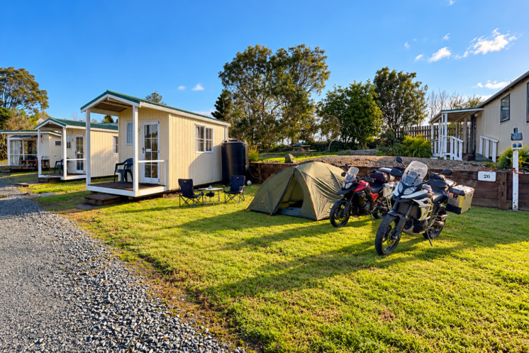 campsites at Matakohe Holiday Park in Northland New Zealand